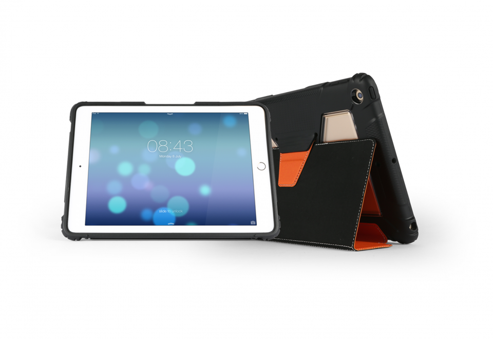 Genius Case Shell for Apple New iPad Gen 5/ Gen 6 (Orange)