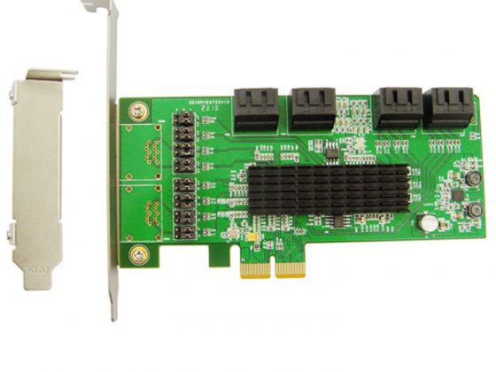 PCI-E转8口SATA3.0扩展卡 SATA III 6G PCI Express卡Marvell芯片