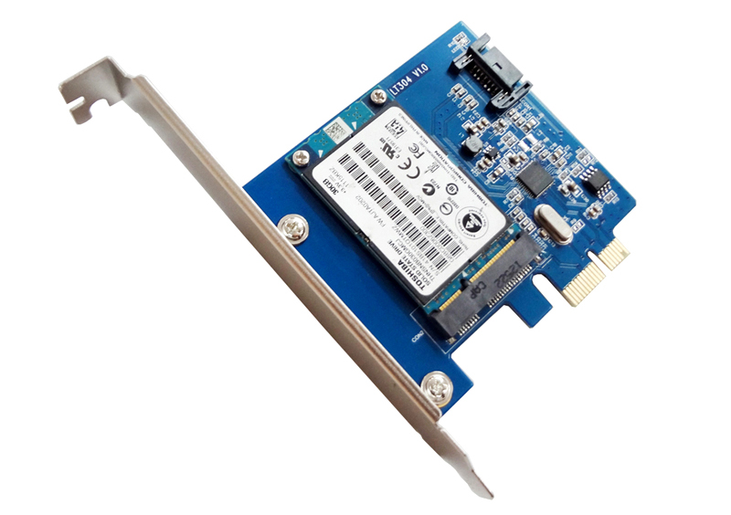 PCI-E转MSATA+SATA3.0扩展卡 台式PCIe转MSATA SSD固态硬盘转接卡