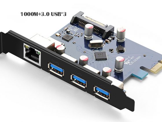 pci-e网卡台式机主机箱接口高速电脑有线内置千兆usb3.0hub分线器扩展卡3.1数据gen2线面板拓展转接