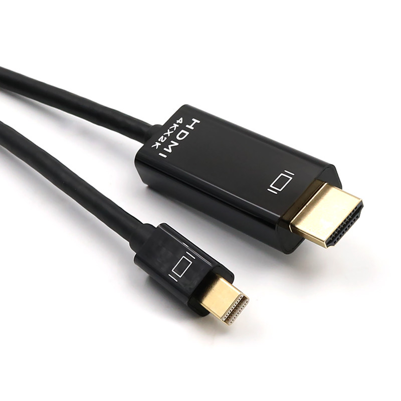 高清视频线4K电视连接苹果电脑mini dp转hdmi转换器 雷电mac微软Surface pro转接线